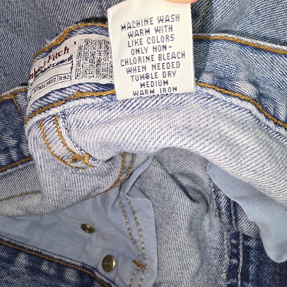 Abercrombie & Fitch Vintage Jeans Size 6 USA Made 5-Pocket Straight Leg Womens - Picture 12 of 13